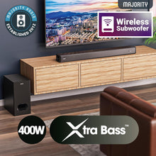 Load image into Gallery viewer, Majority Sierra Plus 2.1.2 𝗪𝗜𝗥𝗘𝗟𝗘𝗦𝗦 𝗦𝗢𝗨𝗡𝗗 𝗕𝗔𝗥 with Dolby Atmos - Black