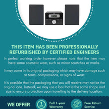 Load image into Gallery viewer, Bush Black LCD CD Micro System | Top Loading CD Player with LCD Display | 20 Track Programmable CD | 20 FM Station Presets