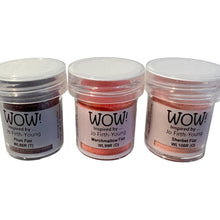 Load image into Gallery viewer, 3 x Wow! Embossing Powders 15ml | SHERBERT FIZZ, PLUM FIZZ AND MARSHMALL FIZZ - The Fizzy set