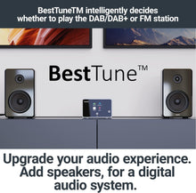 Load image into Gallery viewer, DAB, DAB+ Digital and FM Radio Adaptor | Bluetooth Connectivity, Remote, Optical & Line Out Outputs | Majority Robinson 2 DAB Digital Radio | BestTune, Full Colour Display, 20 Pre-sets