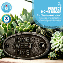Load image into Gallery viewer, Cast Iron Antique Style HOME SWEET HOME PLAQUE SIGN | New Home | Home sweet home signs | Home signs quote | 7cm x 3cm