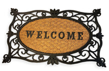 Load image into Gallery viewer, Rubber backed Coir Welcome Rectangle Door Mat 30cm x 45cm | Outdoor or Indoor use | doormat | non slip