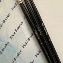 Load image into Gallery viewer, 3 Pack Masking Fluid Brushes | Durable Synthetic Bristles for Precision Watercolour Painting