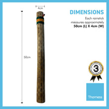 Load image into Gallery viewer, MEDIUM CHILLEAN CACTUS RAINSTICK | Rainmaker  | 50 cm Long | 19.5 inches Long  | Cactus Rainmaker| Percussion Music | Rain Sound | Tropical Rainforest |Calm Relaxing Sounds |Meditation| Baby Calming | Shaker | Maracas