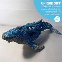 Load image into Gallery viewer, Hand-Painted Large Humpback Whale Ornament in Resin, 46cm Wide , Perfect Nautical Gift & Ocean Decor