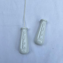 Load image into Gallery viewer, Pair of vintage Style White Powder-Coated Cast Metal Bathroom Light Switch Pulls