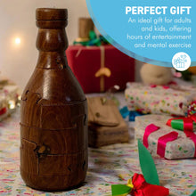 Load image into Gallery viewer, 3D Wooden Beer Bottle Brain Teaser Puzzle,  Unique & Fun Gift for Puzzle Enthusiasts