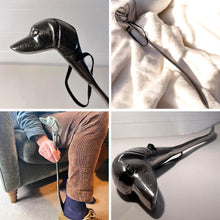 Load image into Gallery viewer, Long-Handled Aluminum Dog Head Shoe Horn – Durable & Stylish
