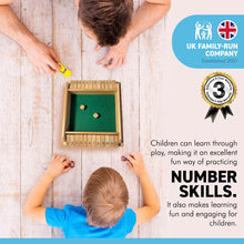 Load image into Gallery viewer, SHUT THE BOX GAME | Number Games | Wooden Games | Table Top Games | Games for 2 Players | Traditional Games | Educational Games | Learning through Play