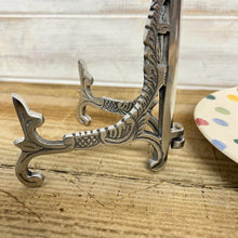 Load image into Gallery viewer, 7 Inch high Easel Plate Holder Display Stands | Metal Frame Holders for Photo Pictures Decorative Plate Dish | Tabletop Art Perfect for Weddings Birthdays Shows Funerals Trade fair Craft fair