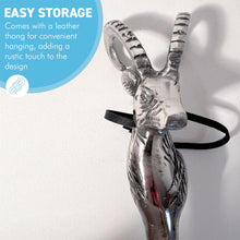 Load image into Gallery viewer, Long-Handled Aluminum Deer Head Shoe Horn – Durable & Stylish