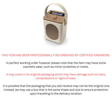 Load image into Gallery viewer, DAB, DAB+ Digital and FM Bluetooth radio | Battery and Mains Powered Portable DAB Radio | Majority Little Shelford | Bluetooth Connectivity, Dual Alarm, 15 Hours Playback and LED Display | Cream