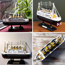 Load image into Gallery viewer, Exquisite Detailed Wooden Model of the Titanic, Stunning Replica of the Iconic Ocean Liner