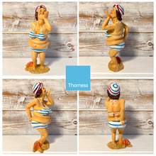 Load image into Gallery viewer, BLOWING A KISS CUTE OLD DEAR resin FIGURINE | Seaside ornament | bathroom ornaments | beach figurine | 15cm (H) | Swimmer | Old Deer | Timeless Treasures