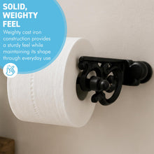 Load image into Gallery viewer, The London Loo Roll Holder – A Victorian Style Cast Iron Toilet Roll Holder