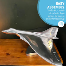 Load image into Gallery viewer, Vulcan Aeroplane Ornament, Hand-Finished Aluminium Avro Vulcan Plane Sculpture, Stylish Gift & Decorative RAF Delta Wing Aircraft Model