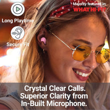 Load image into Gallery viewer, Majority Biodegradable WIRELESS EARBUDS, Bluetooth Earphones 5.3, 30H Playtime | Eco-Friendly Ear Buds With Fast Charging Case, Stereo Sound, Built-In Mic | In-Ear Headphones, Tru Bio | Pink
