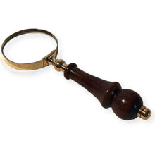 Load image into Gallery viewer, Elegant Regency Style Wooden Handle Magnifying Glass for Reading, Handheld Magnifier