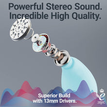 Load image into Gallery viewer, Majority Biodegradable WIRELESS EARBUDS, Bluetooth Earphones 5.3, 30H Playtime | Eco-Friendly Ear Buds With Fast Charging Case, Stereo Sound, Built-In Mic | In-Ear Headphones, Tru Bio | Blue