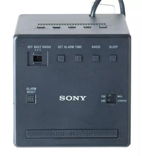 Load image into Gallery viewer, Sony Black ICF-C1B Cube FM/AM Clock Radio with LED Alarm | Stylish and simple design with few buttons for easy operation.