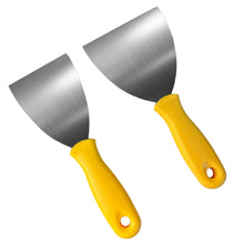 Load image into Gallery viewer, Set of Two Wallpaper stripping tools | 1 x 3 Inch and 1 x 4 Inch |Wallpaper scraper sharp | DIY scraper | Heavy duty scraper | Wallpaper stripper