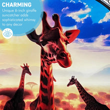 Load image into Gallery viewer, 6-Inch Giraffe Design Stained Glass Suncatcher - Handcrafted Decorative Sun Catcher for Windows