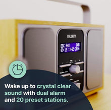 Load image into Gallery viewer, Majority Girton Radio, DAB, DAB+ Digital and FM, Portable, Battery Mains Powered