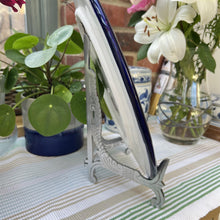 Load image into Gallery viewer, Pair of Large 10 inch Metal Easel Silver Finish | Plate holder | Display stand | Metal Frame Holders for Photo Pictures Decorative Plate Dish | 25cm (H) x 15cm  (Deep) | Picture Easel |Wedding tables