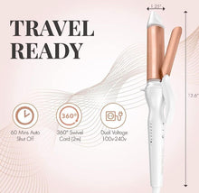 Load image into Gallery viewer, Deluxe Curling Tongs Rose Gold Edition | 34mm