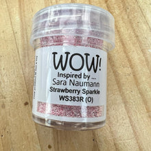 Load image into Gallery viewer, Wow! Embossing Powder 15ml | STRAWBERRY SPARKLE  regular | Free your creativity and give your embossing sparkle