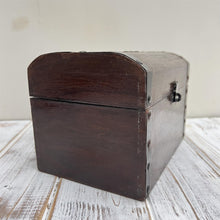 Load image into Gallery viewer, Handcrafted Wooden Pirate Treasure Chest Money Box - Decorative Keepsake Storage
