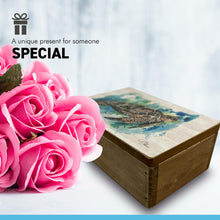 Load image into Gallery viewer, Wooden Turtle Keepsake Box with Lid | Jewelry, Trinket, Memory Storage | Ideal Gift for Women & Men | Perfect for Weddings & Special Occasions