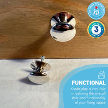 Load image into Gallery viewer, Cherema Nickel Knob | Set of 2 door knobs | Nickel cupboard knobs | Cabinet hardware | Antique nickel cupboard handles | Cupboard door handles | 30mm