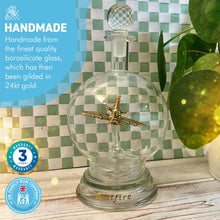 Load image into Gallery viewer, Ornamental glass model of a Spitfire aeroplane in a decorative glass decanter with glass base | memorabilia | spitfire gifts for men | WW2 gift | wartime memorabilia | Battle of Britain