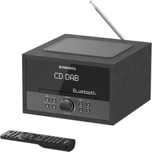 Load image into Gallery viewer, CD Player, DAB+ and FM Bluetooth Radio | CD Players for Home - DAB Radio Mains Powered Hifi System with Inbuilt Speaker, USB, AUX, 3.5mm Jack and Remote Control | Oakcastle DAB400 CD-Player
