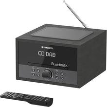 Load image into Gallery viewer, CD Player, DAB+ and FM Bluetooth Radio | CD Players for Home - DAB Radio Mains Powered Hifi System with Inbuilt Speaker, USB, AUX, 3.5mm Jack and Remote Control | Oakcastle DAB400 CD-Player