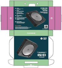 Load image into Gallery viewer, Wall Mountable Portable CD Player with Bluetooth IN and Speakers | Personal Music Player with 12 hours of Playback | Small CD Player with Remote Control, Stand, USB, AUX and FM Radio | Oakcastle CD150