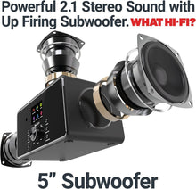 Load image into Gallery viewer, Internet Radio with DAB+ | 100 Watts 2.1 Bluetooth Radio with Spotify Connect, Alarm, 90+ Presets, Built-In Subwoofer and Remote Control | Majority Bard Music System and Digital Radio