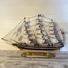 Load image into Gallery viewer, Fully Rigged Cutty Sark Model Yacht | 52cm (L) x 33cm (H) | Nautical ornament | sailboat model | Cutty Sark sailing ship model | Fully assembled model boat ready for display