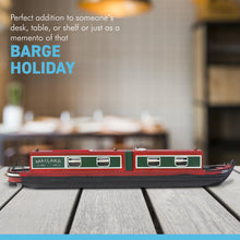 Load image into Gallery viewer, Detailed 20 cm long wooden Mallard Model Canal narrowboat Barge model