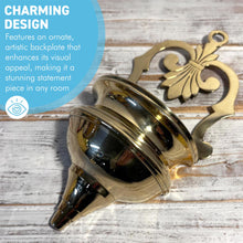 Load image into Gallery viewer, Brass Wall Planter, Wall Sconce Planter for indoor or outdoor use