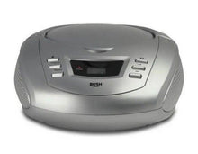 Load image into Gallery viewer, Bush Silver CD Radio Boombox | Top Loading | 20 Track Programmable CD | 2 x 1 Watts Power