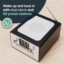 Load image into Gallery viewer, CD Player, Internet Radio with DAB Plus and FM | Bluetooth Smart DAB Radio with Spotify, Podcasts, 40+ Presets and Universal Plug & Play | Majority Homerton 2 CD Players for Home | Black
