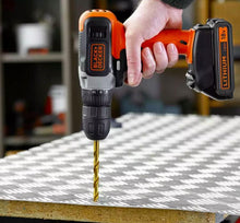 Load image into Gallery viewer, Black + Decker 18V Lithium-ion Drill Driver with Accessories
