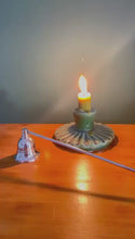 Load and play video in Gallery viewer, Stag Candle Extinguisher with long handle, avoids wax spill, Aluminium Candle Snuffer