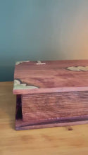 Load and play video in Gallery viewer, Elegant Wooden Book Box with Lock & Key, hidden secret safe for secure storage