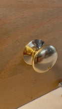 Load and play video in Gallery viewer, Cherema Brass Knob | Set of 2 door knobs | Brass cupboard knobs | Cabinet hardware | Antique brass cupboard handles | Cupboard door handles | 30mm