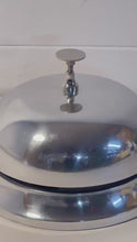 Load and play video in Gallery viewer, Reception Desk Bell Stainless Steel, Classic Silver Design, Loud & Clear Ringing for Hotels, Offices, Restaurants, and Front Desks