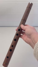 Load and play video in Gallery viewer, Handcrafted Wooden Andean Quena Flute, Jacaranda Wood with Decorative Protective Carry Bag