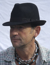 Load image into Gallery viewer, Pure Wool Felt Trilby Hat Size 60cm / Large